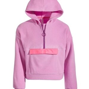 ID IDEOLOGY Big Girls Polar Fleece Hoodie size pink size 16, sweater, top